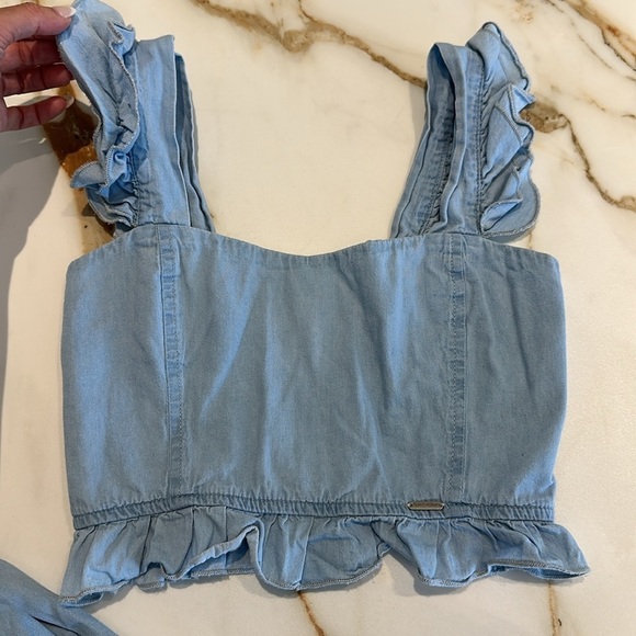 Girls Blue Ruffled set - Picture 5 of 5